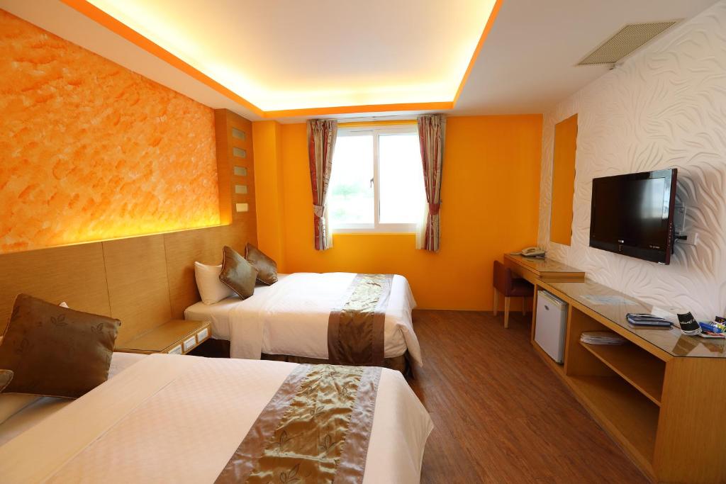 TV a/nebo společenská místnost v ubytování Hang Hai B&B