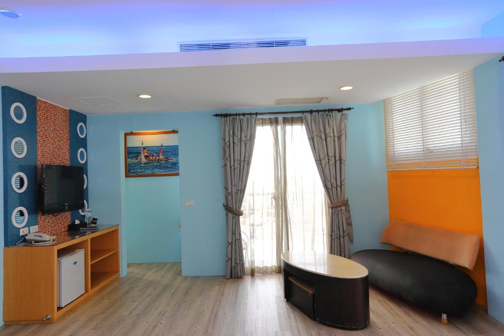TV a/nebo společenská místnost v ubytování Hang Hai B&B
