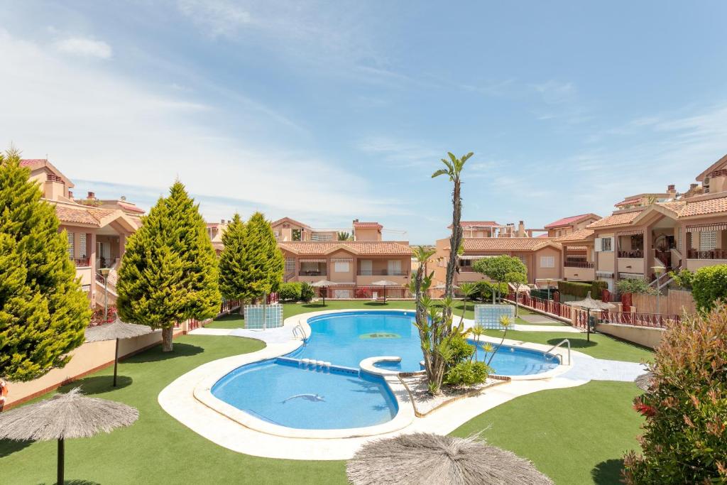 an image of a swimming pool at a villa at Casa Limón in Puerto Marino