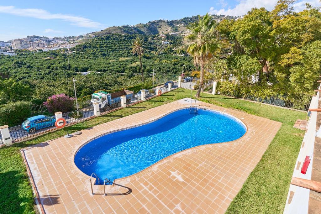 an overhead view of a swimming pool in a yard at Costa Luxe Almuñecar in Almuñécar