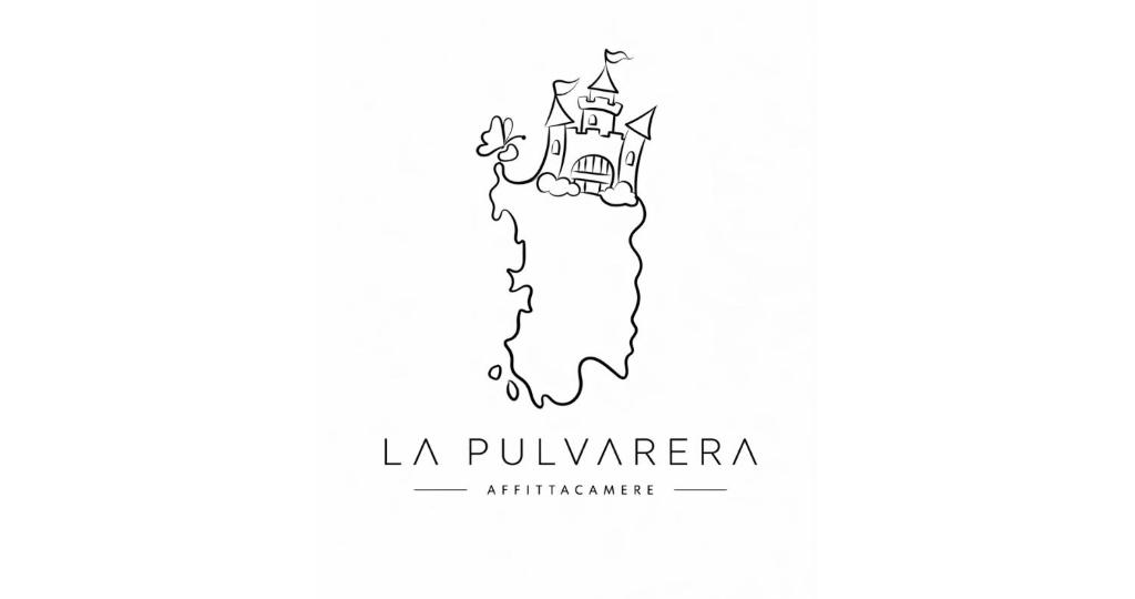 a sketch of a medieval castle on a white background at La Pulvarera in Castelsardo