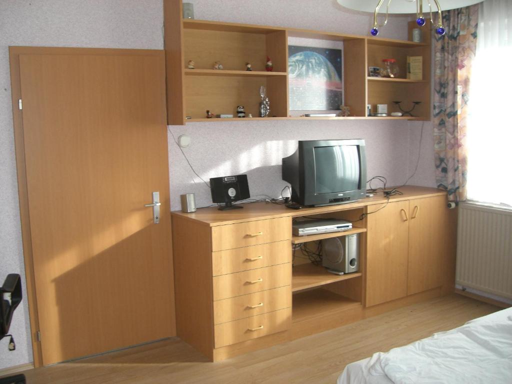 Kuchyň nebo kuchyňský kout v ubytování Ferienwohnung 123