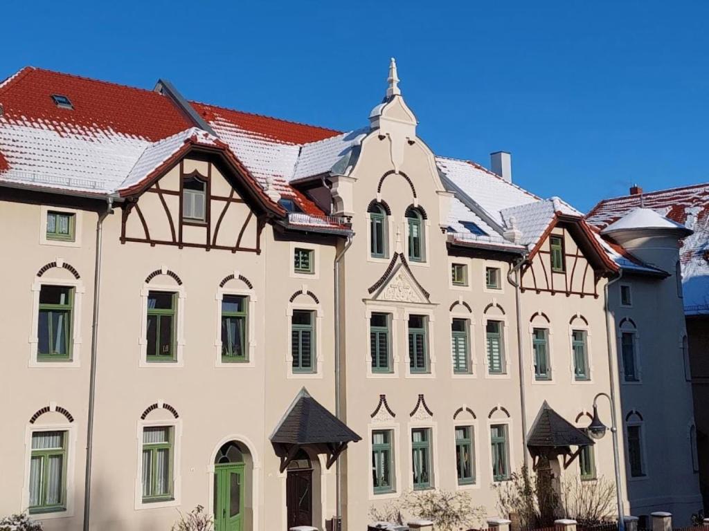 a group of buildings with red roofs at Zillestuben Altenburg in Altenburg