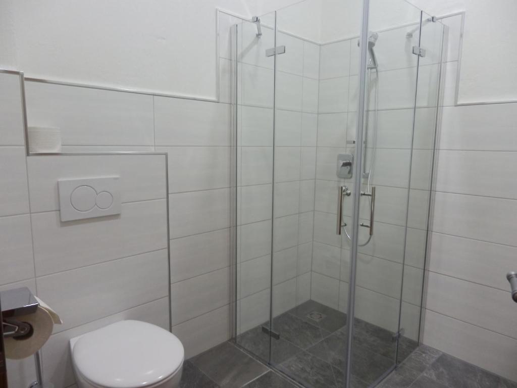 Koupelna v ubytování Haus Alpenflora