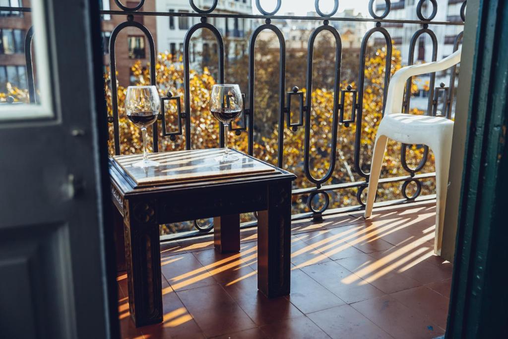 Balkón alebo terasa v ubytovaní Grand Central Apartment