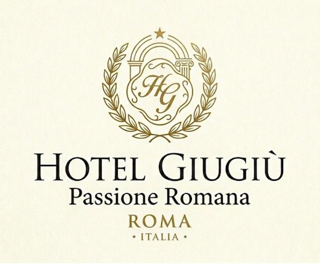 Et logo, certifikat, skilt eller en pris der bliver vist frem på Hotel Giugiù