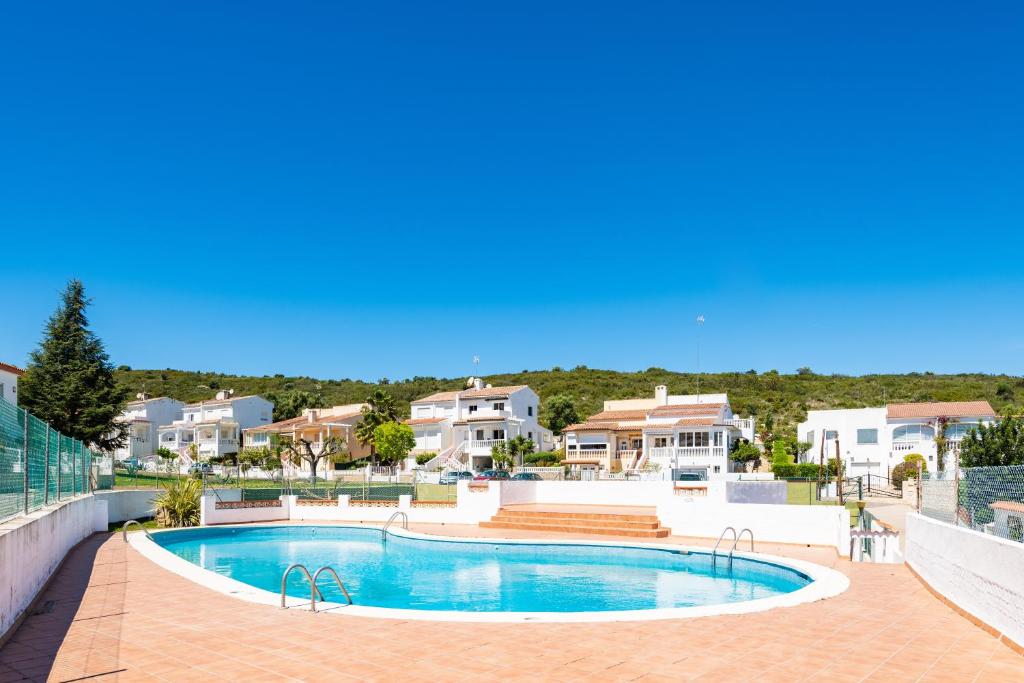 a view of a swimming pool at a villa at Villa Individual Peñíscola in Peniscola