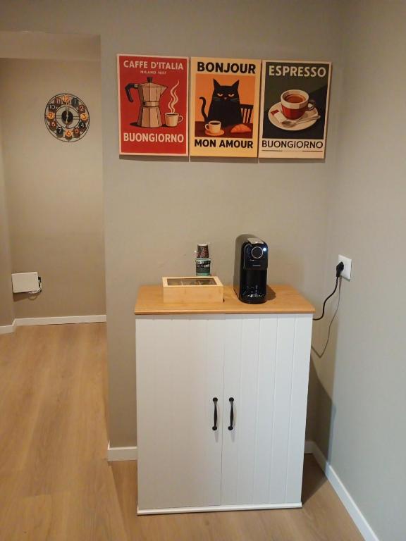 a room with a white cabinet with a counter top at RHouse in Rho