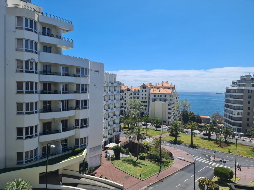 a view from the balcony of a building at Seaside Escape in Funchal