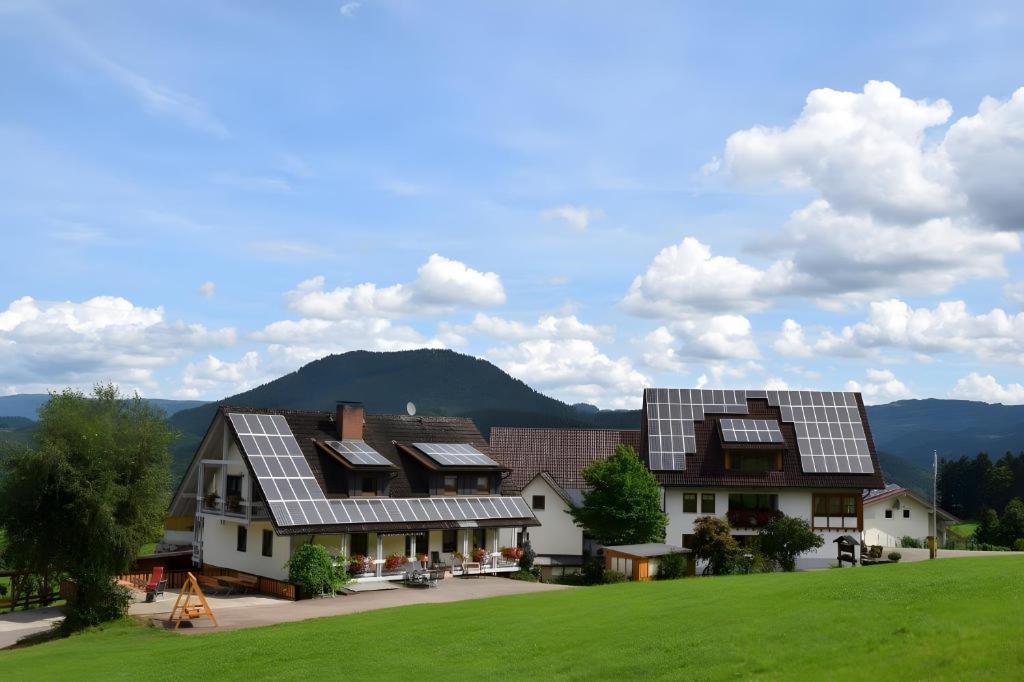 a house with solar panels on its roof at Löcherhansenhof in Bad Peterstal-Griesbach