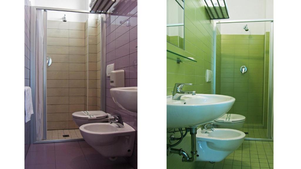 Koupelna v ubytování Hotel Sorriso - molto più di una stella