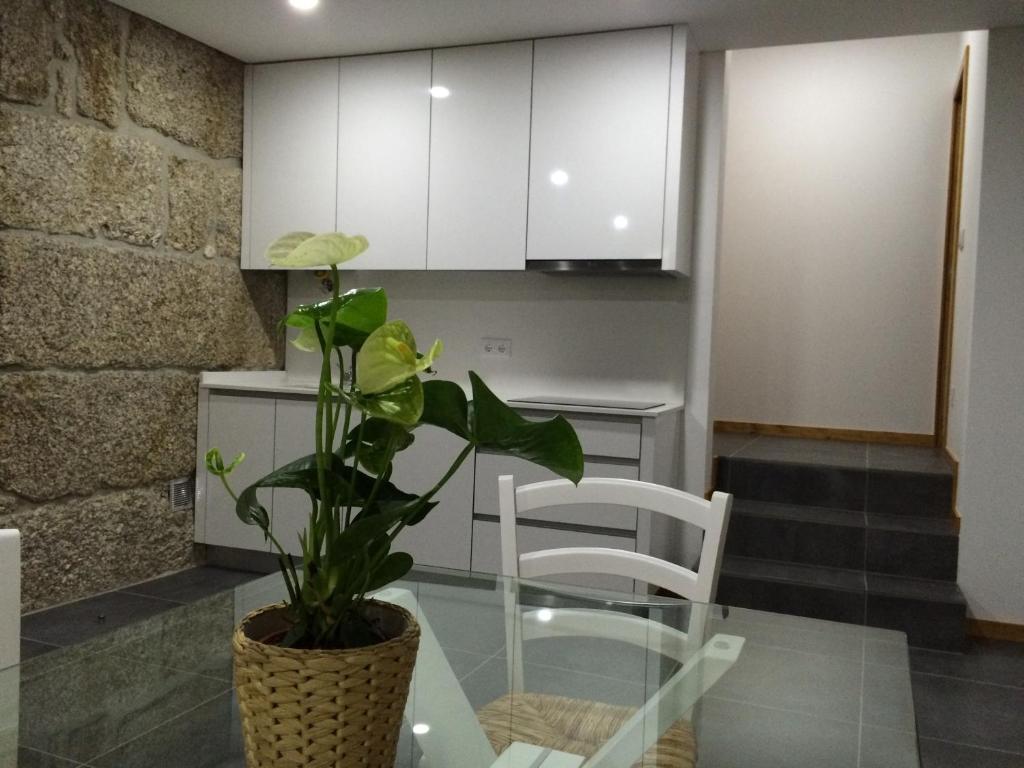 Kuchyň nebo kuchyňský kout v ubytování Casa do Sobreira