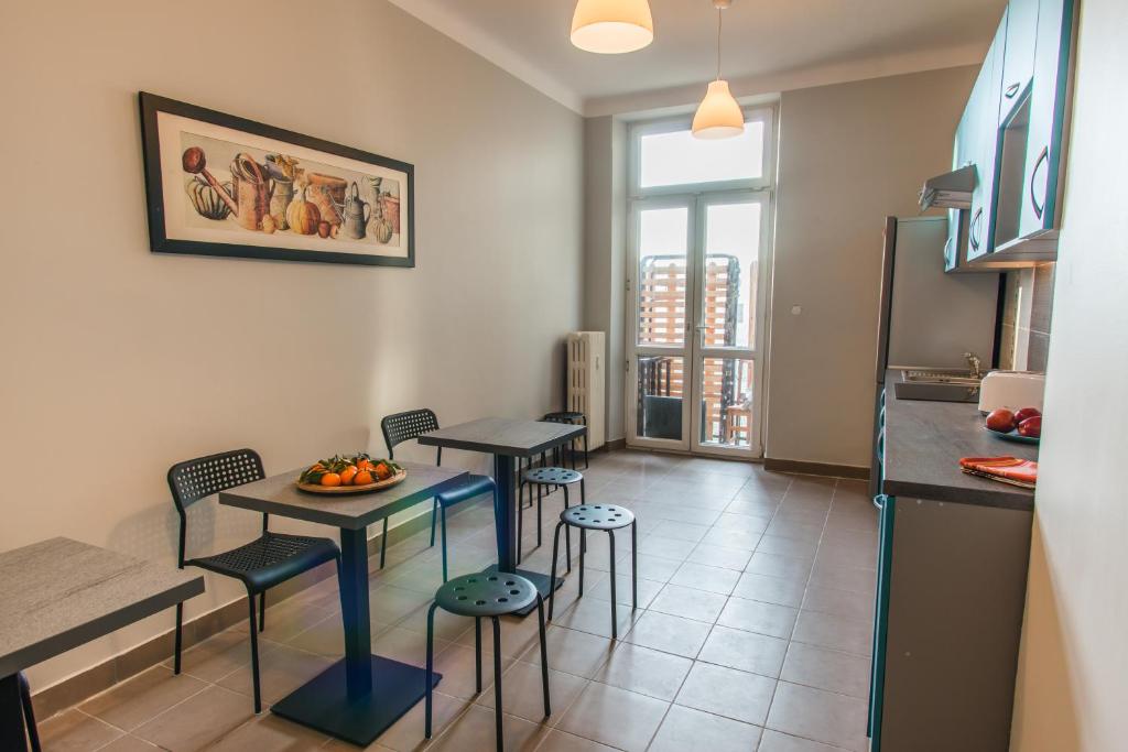 Kuchyňa alebo kuchynka v ubytovaní Bubble Hostel