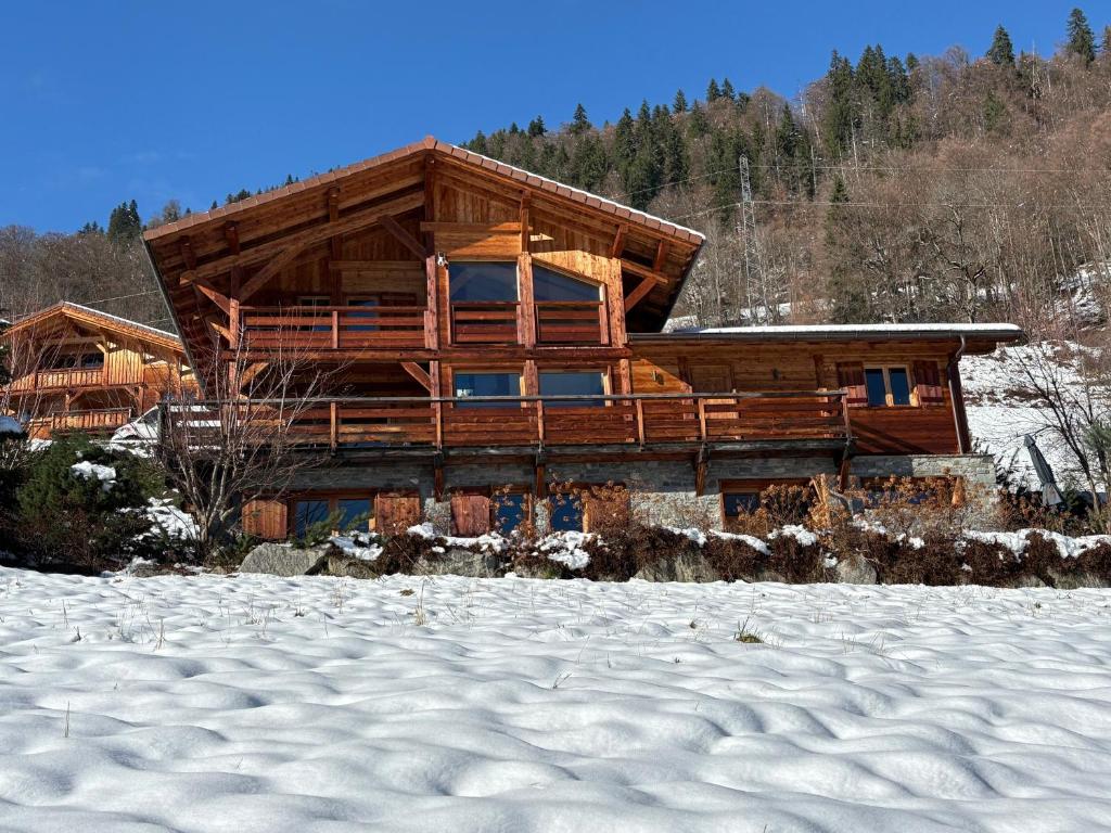 Chalet face au Mont Blanc wellnes