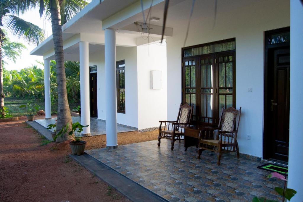 Balkón nebo terasa v ubytování Shady mango villa