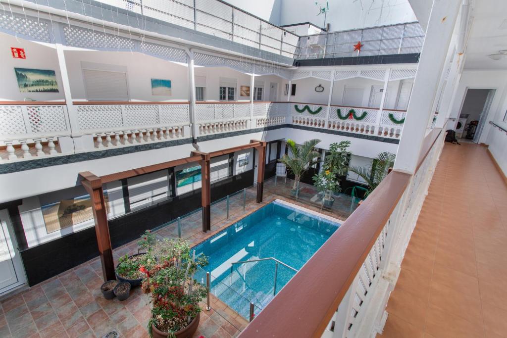 an overhead view of a pool in a building at Casa Paula - 12 in Arinaga