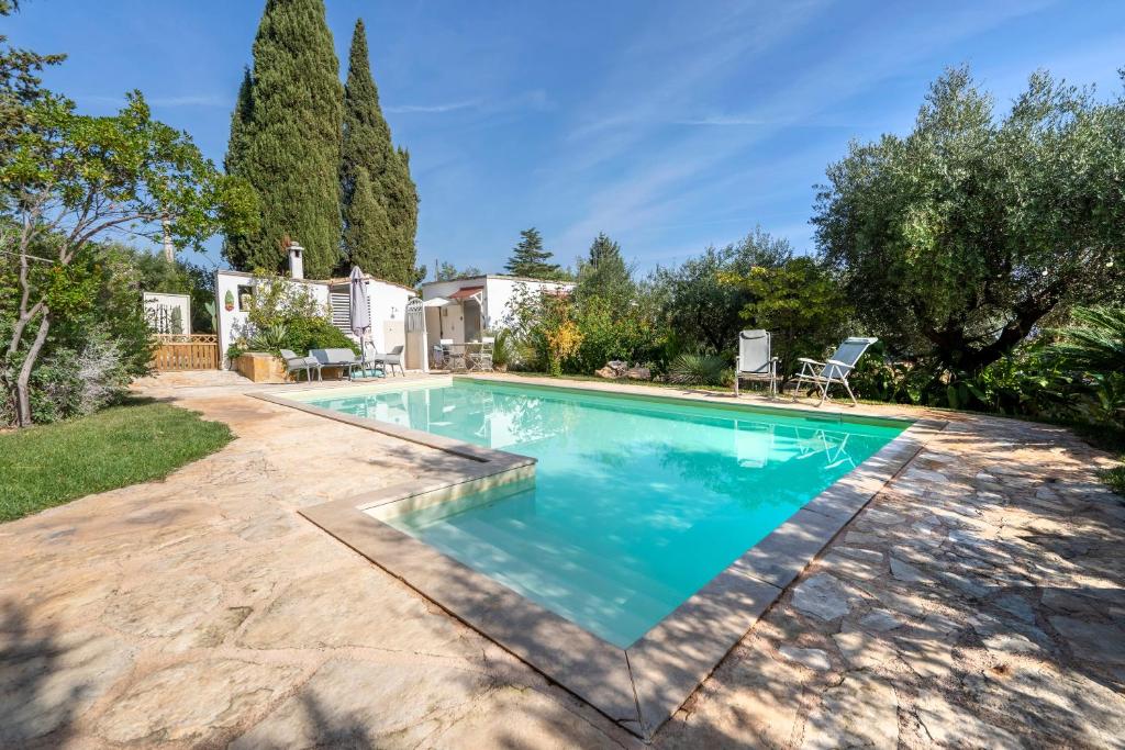 a swimming pool in the backyard of a home at Villa Massa depandance in Polignano a Mare