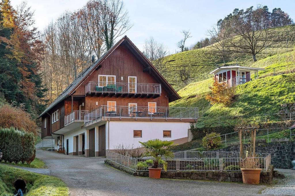 a house on the side of a hill at Vogtadeshof in Wolfach