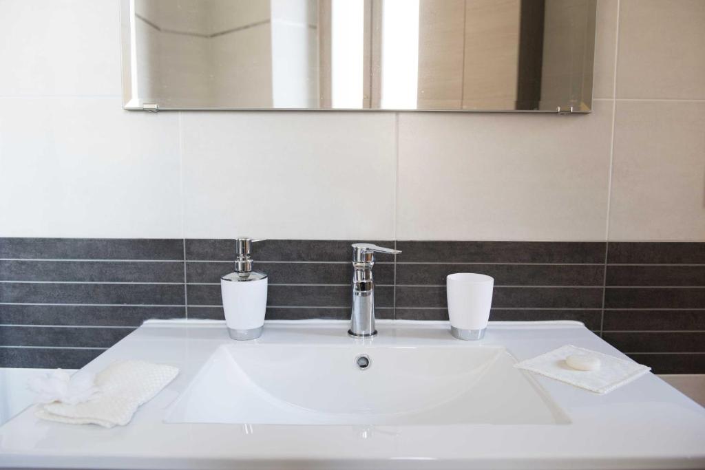 Koupelna v ubytování B&B Solimo