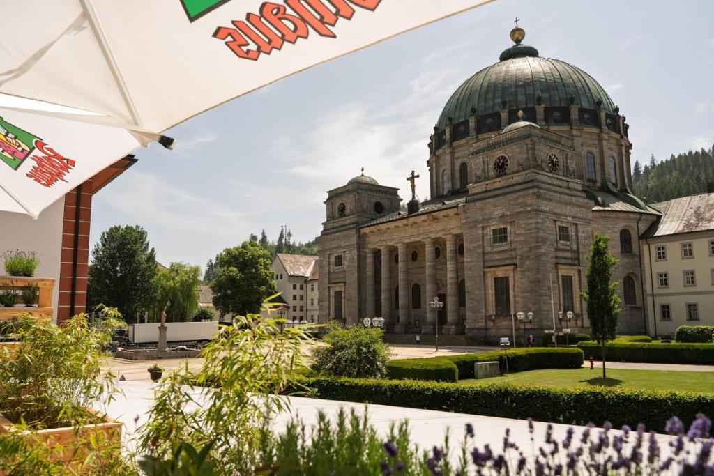 an old building with a dome on top of it at Klostermeisterhaus in St. Blasien