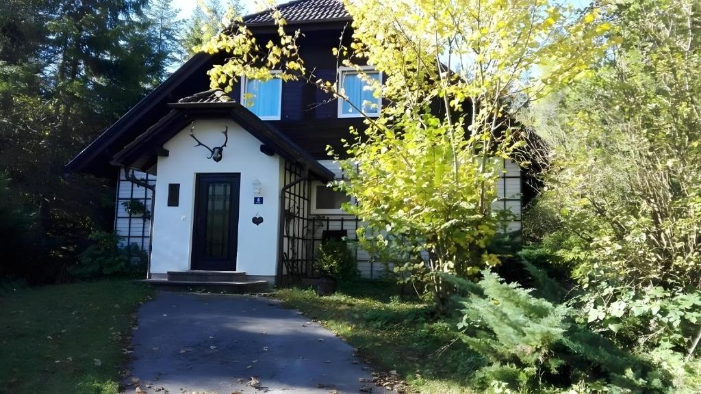 a house with a driveway leading to it at Ferienhaus Roman in Hinterstoder