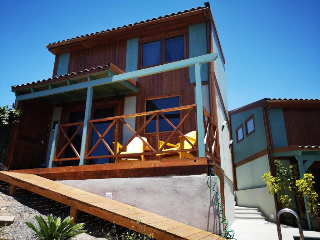a house with a ramp leading up to it at Las Hermanas A in Guía de Isora