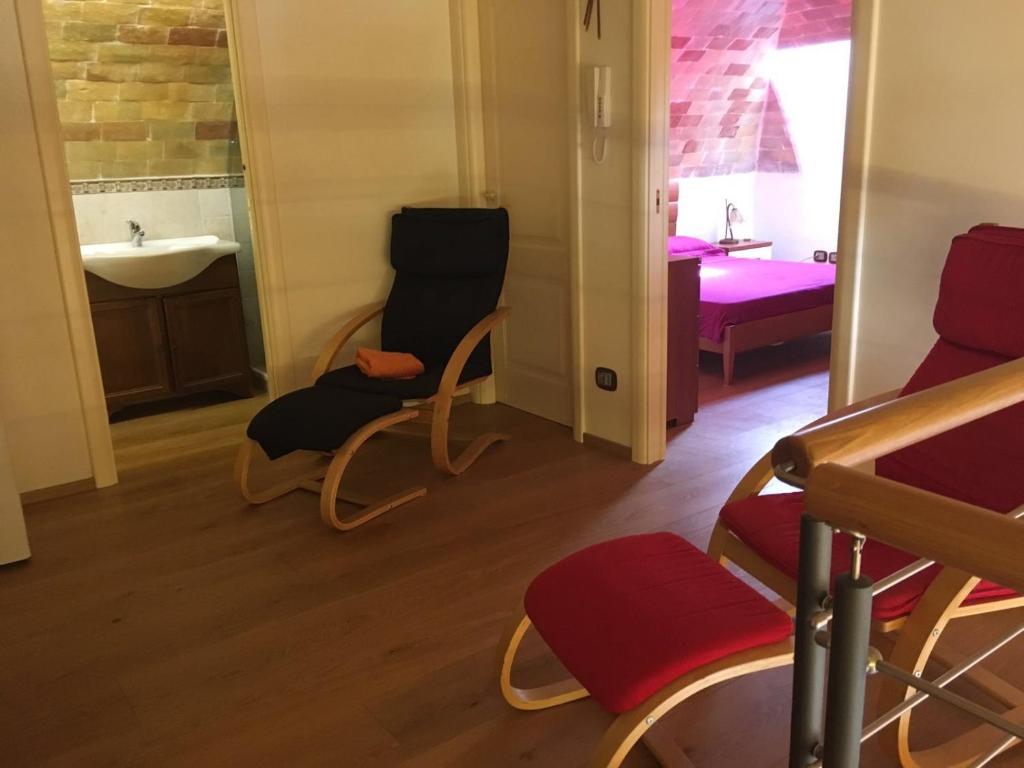 Posezení v ubytování Portico dei Sassi