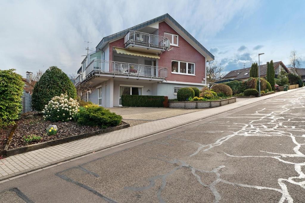 a house on the side of a street at Ferienhaus Lydia in Sasbach in der Ortenau