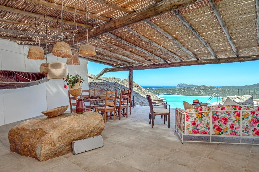 a villa with a view of the ocean at Villa Maryna in Olbia