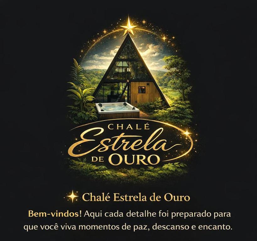 a sign for a club entitled chile estrella be quiao at Chalé estrela de ouro in Alexânia