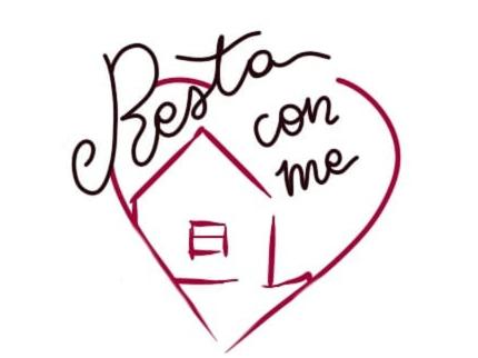 a heart with the words back you can me at Resta Con Me in Genoa