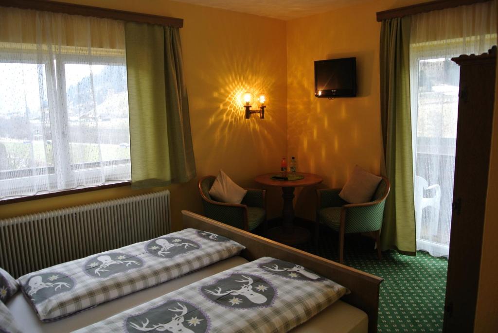 Postel nebo postele na pokoji v ubytování Haus Grützner