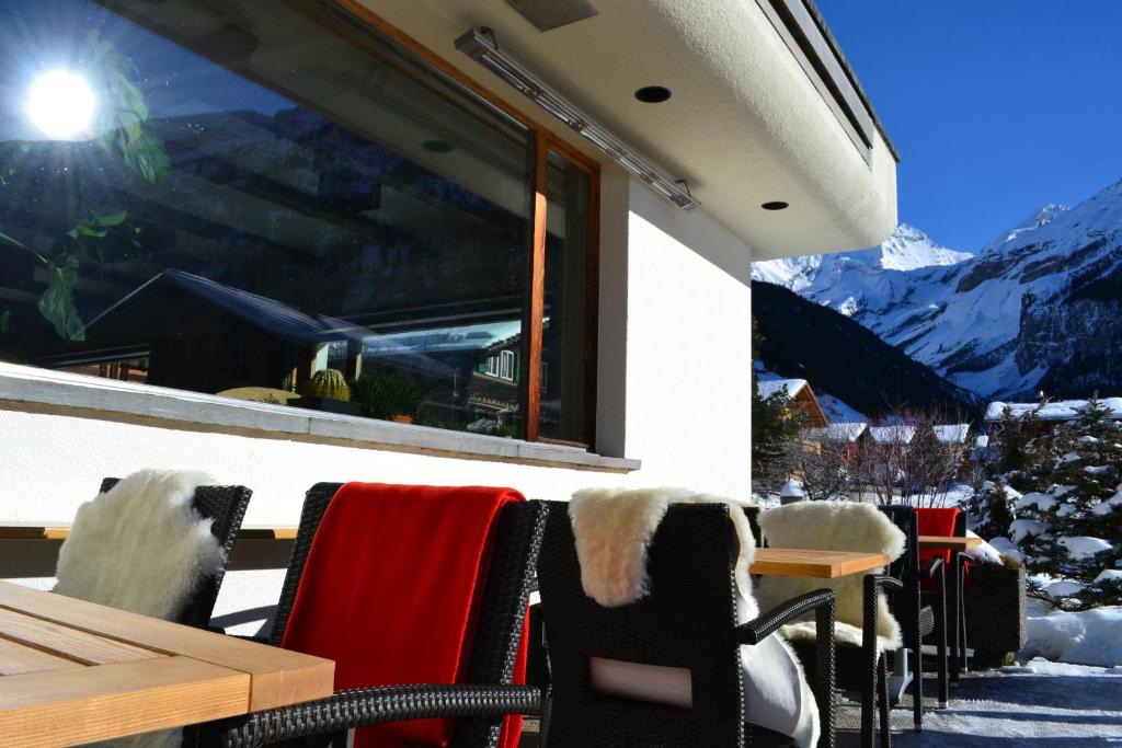 Nespecifikovaný výhled na hory nebo výhled na hory při pohledu z hotelu