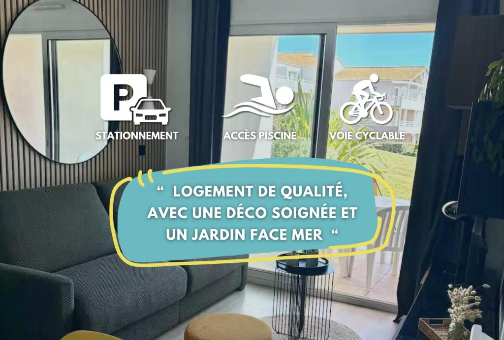 Garden&sea - 2-4pers - Piscine et jardin vue mer