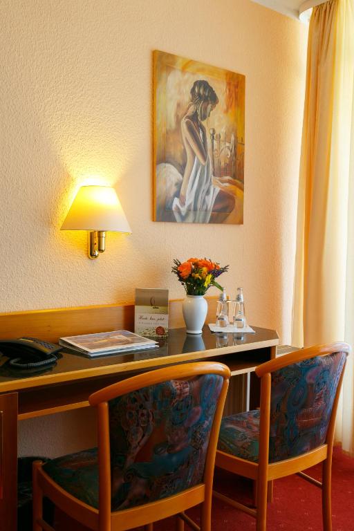 Predel za sedenje v nastanitvi Hotel Goldener Fasan