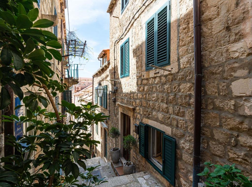 an alley in an old town in italy at Villa Jele in Dubrovnik