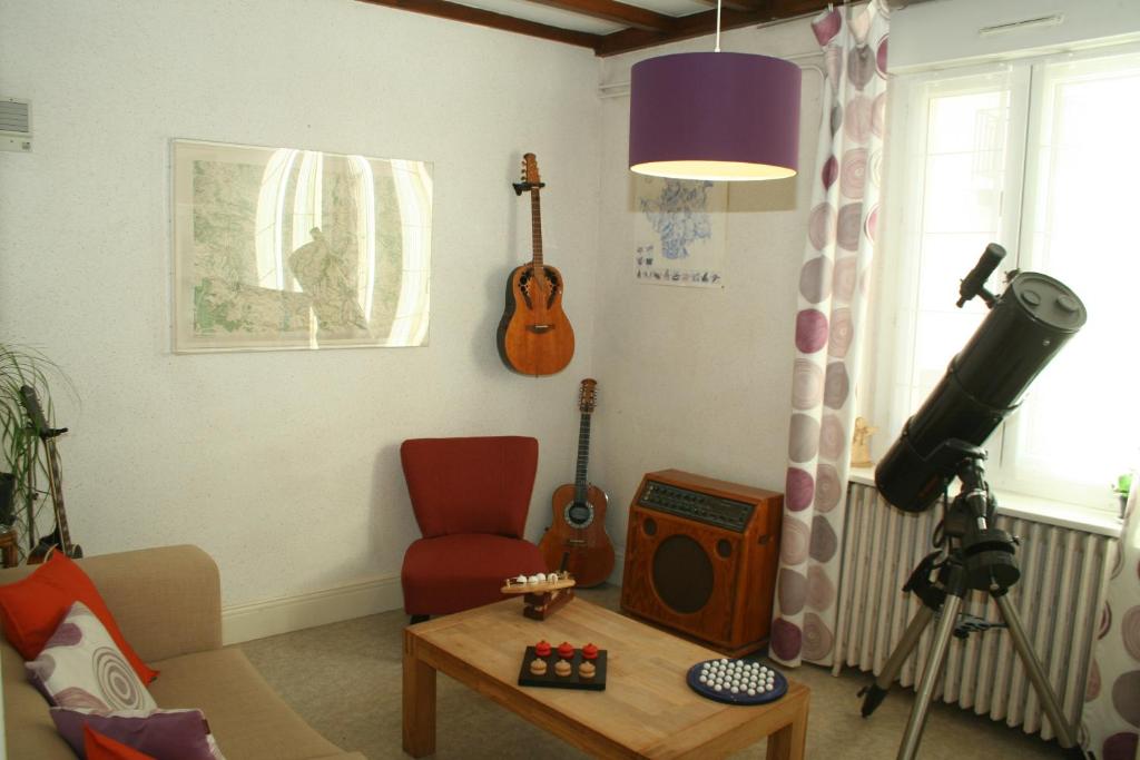 Istumisnurk majutusasutuses Hôtel Les Castets d'Ayré