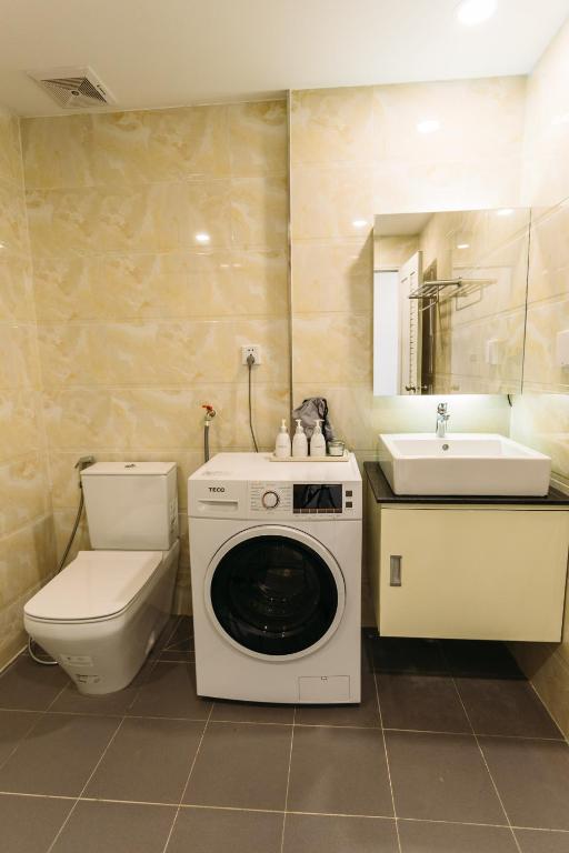 Koupelna v ubytování CA&SA Serviced Apartment