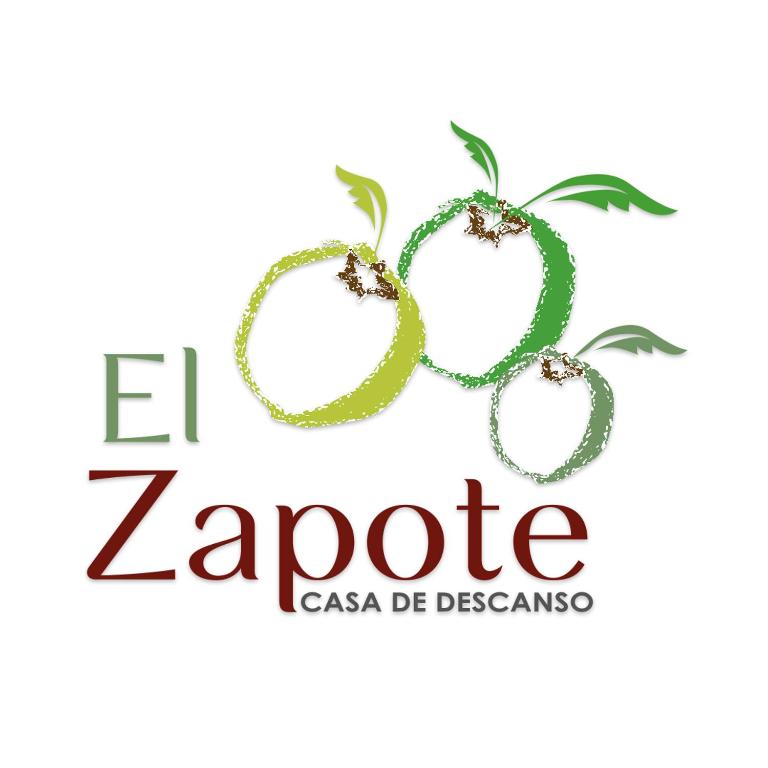 a logo for a cosmetics company with three grapes at El Zapote Casa de Descanso in Malinalco
