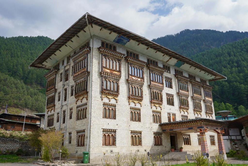 a large building with a lot of windows at Samyae Resort in Jakar