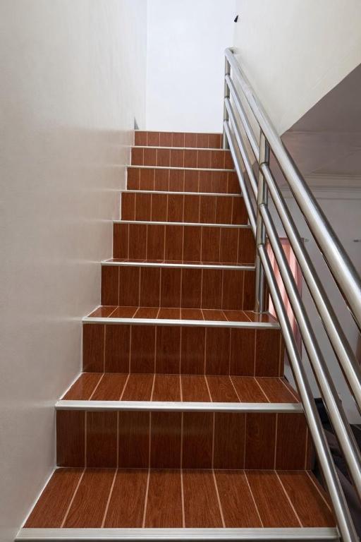 a set of stairs in a building at Tribo Zamani in General Luna