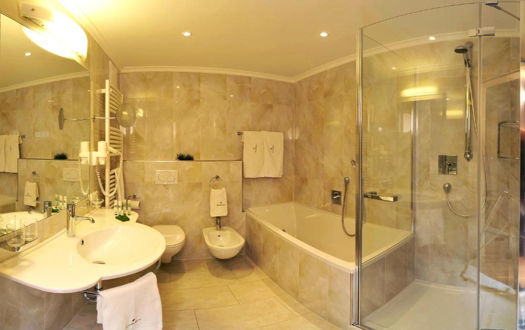 Koupelna v ubytování Hotel Digon