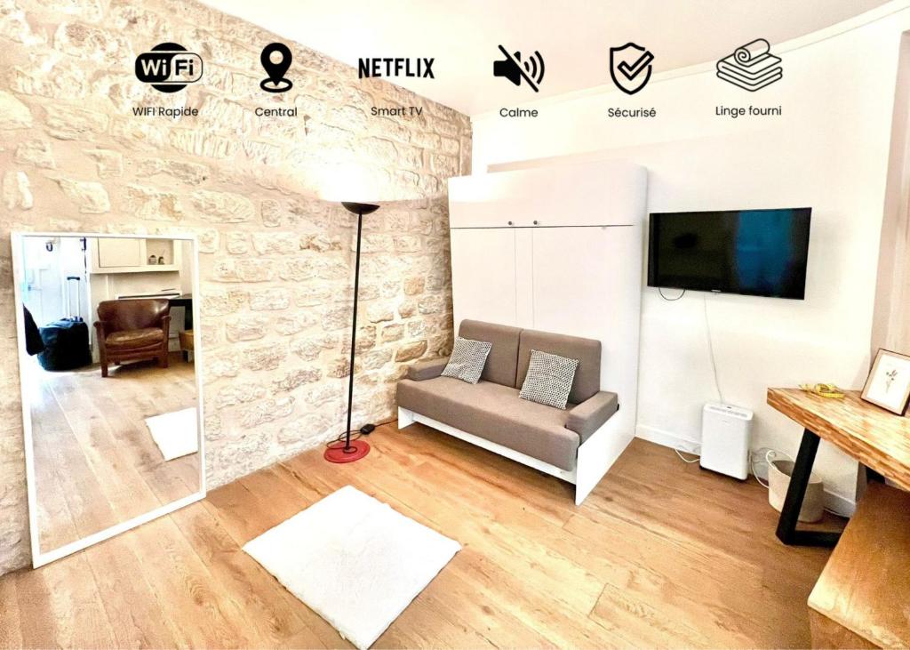 Studio Saintonge Marais Paris 3e Rez-de-chaussée