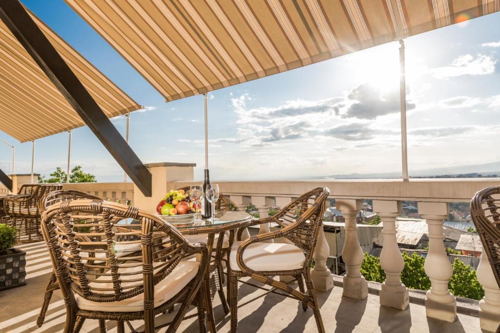 Balkón nebo terasa v ubytování Arève Résidence Boutique Hotel