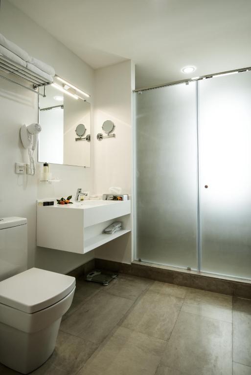 Koupelna v ubytování Arève Résidence Boutique Hotel