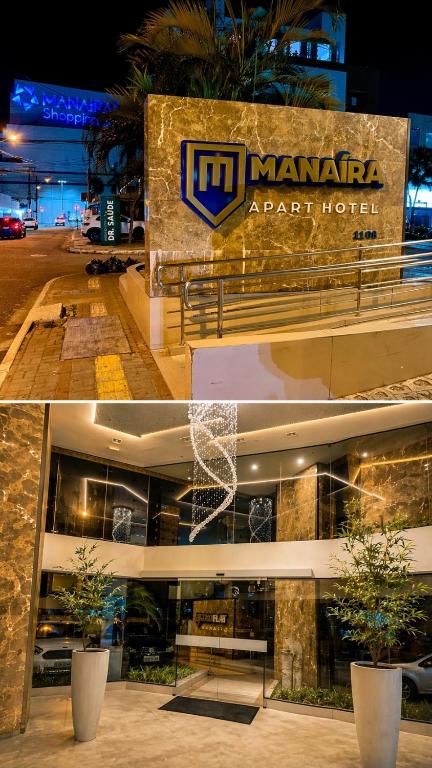 a building with a sign for a react hotel at GUEST Manaíra Shopping in João Pessoa