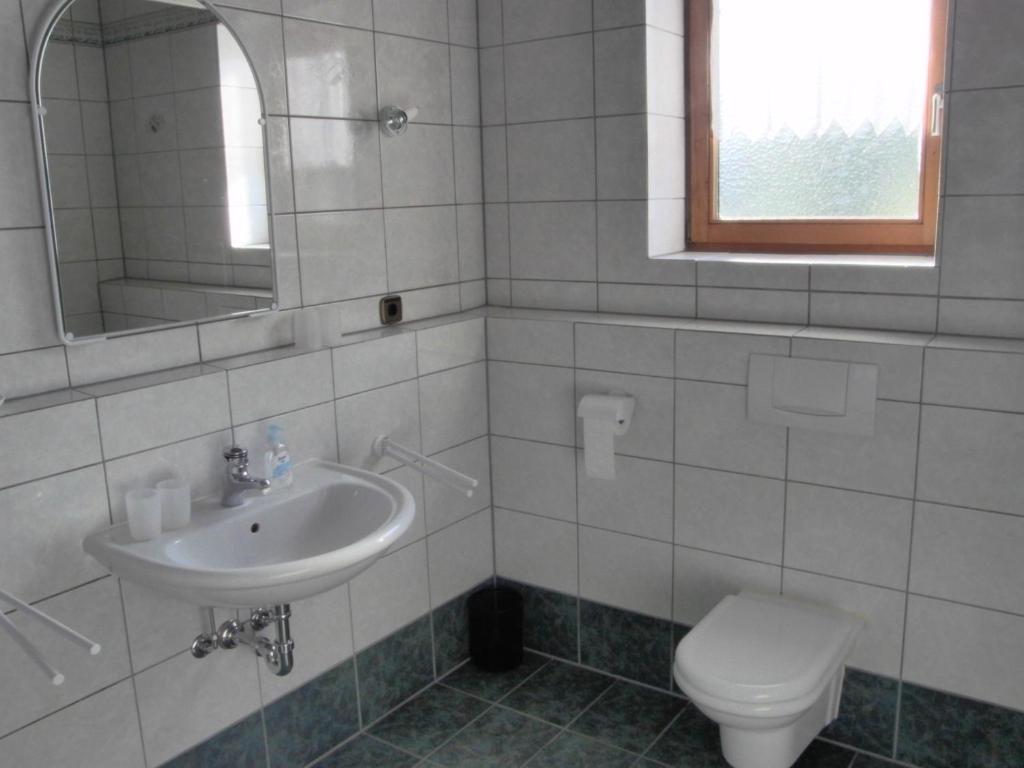 Koupelna v ubytování Haus Siebenbruenn