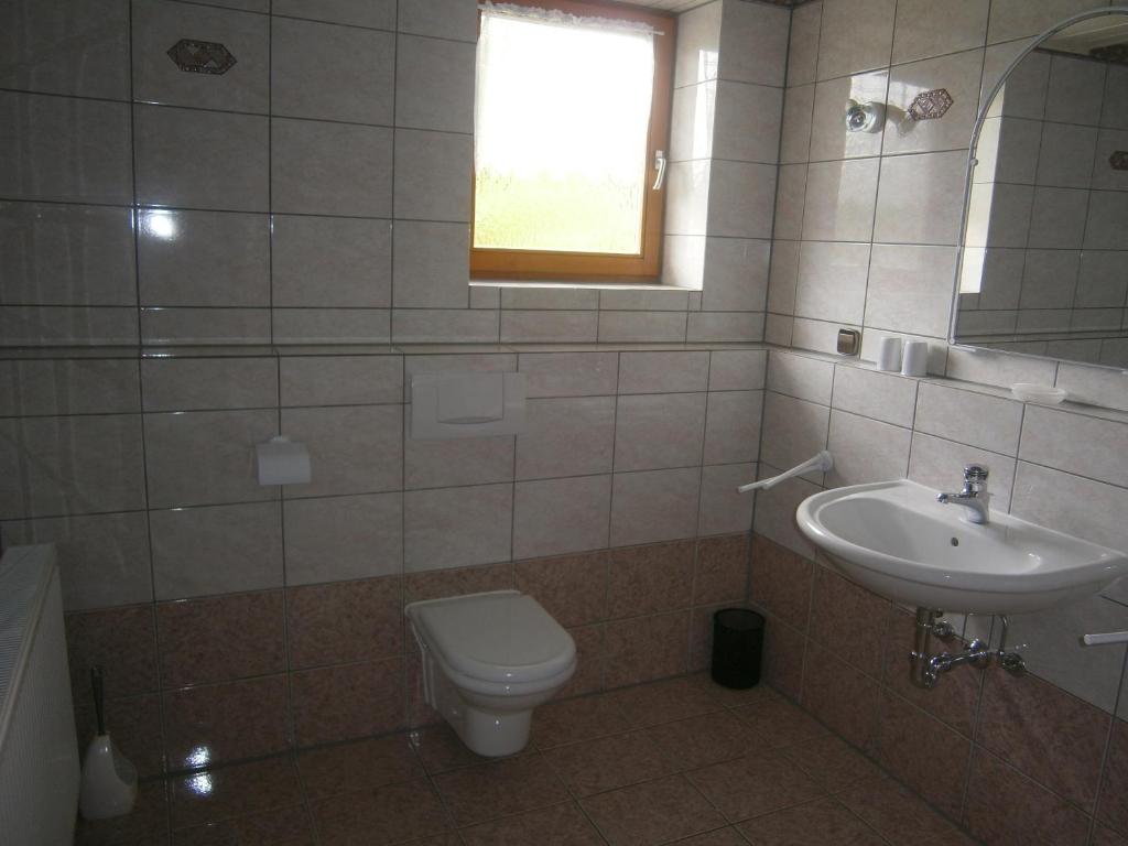 Koupelna v ubytování Haus Siebenbruenn