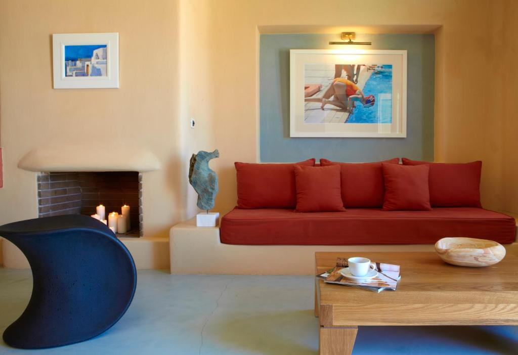 Posedenie v ubytovaní Voreina Gallery Suites