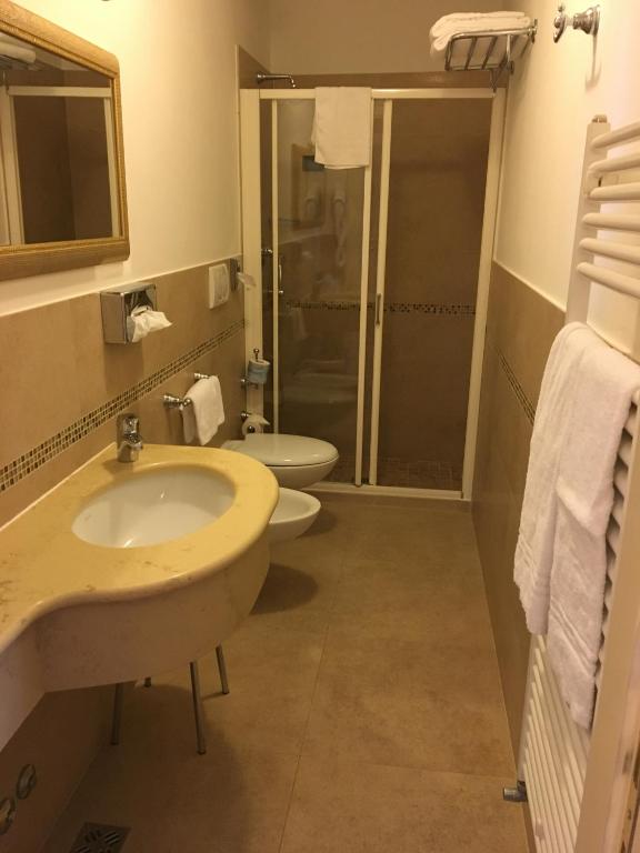 Koupelna v ubytování Casa Burchielle
